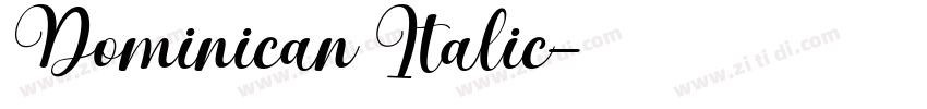 Dominican Italic字体转换